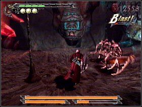 W zasadzie to żaden boss tylko serce potwora, w którym jesteś - [Solucja] Misja #8 - Devil May Cry 3: Dantes Awakening - poradnik do gry