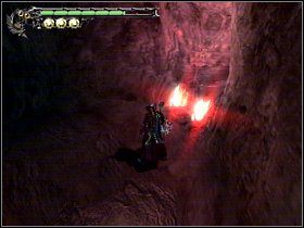 Za wodospadem wykorzystaj podwójny skok w celu dostania się to małego tunelu - [Solucja] Misja #9 - Devil May Cry 3: Dantes Awakening - poradnik do gry