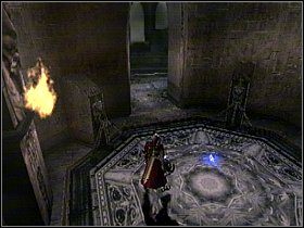 Powinieneś znaleźć się w Firestorm Chamber, od razu za Tobą pojawi się czerwone pole więc odsuń się żebyś nie stracił energii - [Solucja] Misja #17 - Devil May Cry 3: Dantes Awakening - poradnik do gry