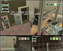 Za drugim razem, strażnik zamiast po prostu wyłączyć projektor, wyłączy go i stanie w drzwiach, blokując drogę ucieczki Cat - Misja 4 Museum Heist - Day 1 cd. | Opis przejścia The Plan - The Plan - poradnik do gry