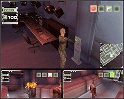 Po oczyszczeniu całej strefy C ze strażników, podobnie jak poprzednio, użyj Walla do podtrzymania przycisku podnoszącego kratę - Misja 7 Museum Heist - Day 3, part 2 | Opis przejścia The Plan - The Plan - poradnik do gry