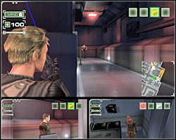 W całkowicie schematyczny sposób jako Wall podnieś kolejną kratę i pozostałą dwójką bohaterów załatw paru strażników stojących tuż za nią - Misja 7 Museum Heist - Day 3, part 2 cd. | Opis przejścia The Plan - The Plan - poradnik do gry