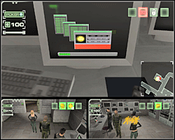 Wyślij bohaterów do otwartego już pokoju kontrolnego, zbierz sztabki złota i jako Poker użyj komputera - Misja 8 Fosters Villa - Warehouse cd. | Opis przejścia The Plan - The Plan - poradnik do gry