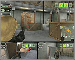 Wejdź przez do budynku przez drzwi obok martwych strażników - Misja 8 Fosters Villa - Warehouse cd. 2| Opis przejścia The Plan - The Plan - poradnik do gry