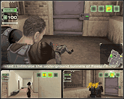 Gdy winda dojedzie na dół, zajmij się strażnikiem bezpośrednio przed Tobą oraz drugim w kolejnym pomieszczeniu - Misja 9 Fosters Villa - The house cd. 2 | Opis przejścia The Plan - The Plan - poradnik do gry