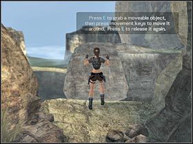 Cofnij się, nabierz rozpędu i przeskocz na prawą półkę - Bolivia - Tiwanaku (1) | Etap 1 | Tomb Raider Legenda - Tomb Raider: Legenda - poradnik do gry