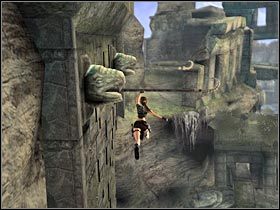 Uważaj na kolejnych przeciwników, którzy powinni się tu po chwili zjawić (#1) - Bolivia - Tiwanaku (3) | Etap 1 | Tomb Raider Legenda - Tomb Raider: Legenda - poradnik do gry