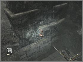 Po dotarciu do końca śmiało zeskocz na dół i skieruj się w stronę głównego przejścia (#1) - Bolivia - Tiwanaku (7) | Etap 1 | Tomb Raider Legenda - Tomb Raider: Legenda - poradnik do gry