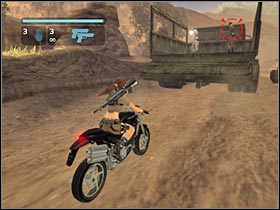 Po zlikwidowaniu obu gostków opuści się plandeka, dzięki czemu będziesz mógł wjechać na górę (#1) - Peru - Return to Paraiso (3) | Etap 2 | Tomb Raider Legenda - Tomb Raider: Legenda - poradnik do gry