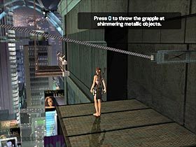 Będąc już na nowej konstrukcji poczekaj aż zbliży się ona do bardziej odległej części wieżowca, a następnie dwukrotnie podskocz, tak aby automatycznie chwycić się kolejnej konstrukcji (#1) - Japan - Meeting with Takamoto (2) | Etap 3 | Tomb Raider Legenda - Tomb Raider: Legenda - poradnik do gry