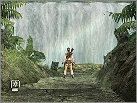 Wypłyń na powierzchnię, a następnie skieruj się w stronę centralnie umieszczonej wysepki - Ghana - Pursuing James Rutland (1) | Etap 4 | Tomb Raider Legenda - Tomb Raider: Legenda - poradnik do gry