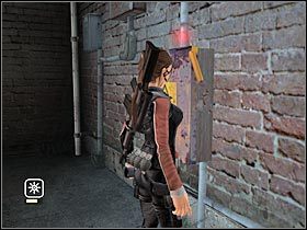 Wskocz teraz na znajdującą się obok rynnę (#1), a z niej na okoliczną półkę - England - King Arthurs Tomb (1) | Etap 6 | Tomb Raider Legenda - Tomb Raider: Legenda - poradnik do gry