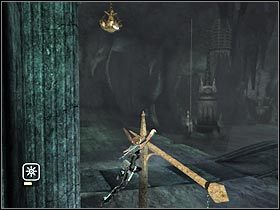 Teraz musisz się rozbujać i wykonać skok na oślep - England - King Arthurs Tomb (6) | Etap 6 | Tomb Raider Legenda - Tomb Raider: Legenda - poradnik do gry