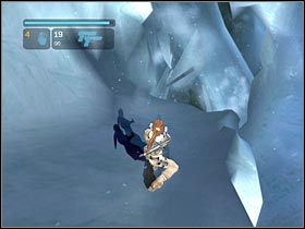 Przeskocz na ostatni już drążek (#1), a z niego na właściwą półkę - Nepal - The Ghalali Key (3) | Etap 7 | Tomb Raider Legenda - Tomb Raider: Legenda - poradnik do gry