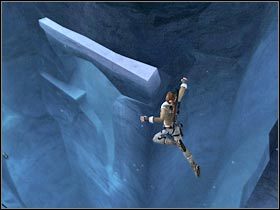 Musisz się śpieszyć, gdyż element ten za kilka sekund odpadnie - Nepal - The Ghalali Key (4) | Etap 7 | Tomb Raider Legenda - Tomb Raider: Legenda - poradnik do gry