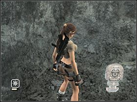 Ostatnia już (srebrna) statuetka również znajduje się w pomieszczeniu z obrotowymi słupkami - Etap 1 Bolivia - Tiwanaku (3) | Sekrety | Tomb Raider Legenda - Tomb Raider: Legenda - poradnik do gry