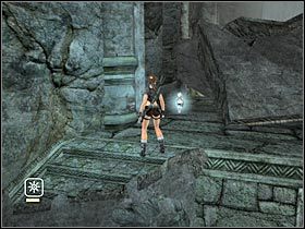 Ostatnią brązową statuetkę odnajdziesz niedaleko drugiej pary kamiennych bloków, tuż przed wykonaniem podwójnego skoku - Etap 4 Ghana - Pursuing James Rutland (2) | Sekrety | Tomb Raider Legenda - Tomb Raider: Legenda - poradnik do gry