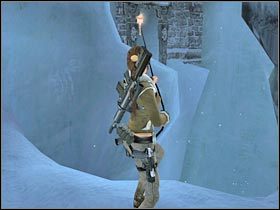 Po pokonaniu wszystkich trudnych skoków i znalezieniu się na nowej platformie obróć się - Etap 7 Nepal - The Ghalali Key (2) | Sekrety | Tomb Raider Legenda - Tomb Raider: Legenda - poradnik do gry