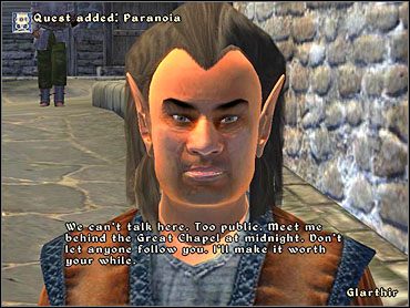 Bernadette wyjdzie z domu kilka minut po 6 i skieruje się do pracy na plantacji winogron - Oblivion: Skingrad - Misje - The Elder Scrolls IV: Oblivion - poradnik do gry