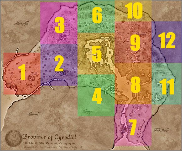 1 - Oblivion: Mapa świata - Wprowadzenie - The Elder Scrolls IV: Oblivion - poradnik do gry