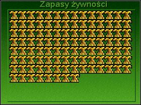 Snopki pokazujące stopień rozrostu miasta. Spichlerz w mieście automatycznie zapełnia połowę obszaru. - Zarządzanie miastami | Sid Meiers Civilization II - Sid Meiers Civilization II - poradnik do gry