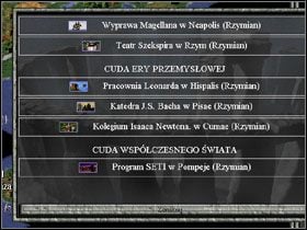 Lista wybudowanych cudów świata - postarajmy się aby jak największa jej część mówiła o naszych dokonaniach. - Cuda świata | Sid Meiers Civilization II - Sid Meiers Civilization II - poradnik do gry
