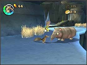 Teraz zeskocz na dół, zauważysz małe tapiry - WATERPARK 02 | Epoka Lodowcowa 2 Odwilż - Epoka Lodowcowa 2: Odwilż - poradnik do gry