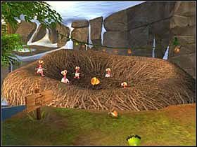 Pozbieraj orzeszki, a następnie podejdź do małpy trzymającej żołędzia - FOREST 02 - Epoka Lodowcowa 2: Odwilż - poradnik do gry