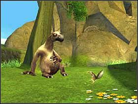 Przejdź dalej, a po chwili znajdziesz się w miejscu, gdzie zauważysz śpiącego nosorożca - FOREST 02 - Epoka Lodowcowa 2: Odwilż - poradnik do gry