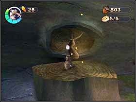 Następnie możesz udać się do szczeliny (nut door), prowadzącej do kolejnego etapu - FOREST 02 - Epoka Lodowcowa 2: Odwilż - poradnik do gry