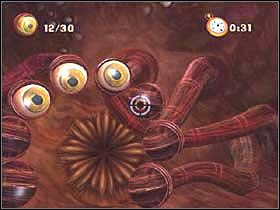 Tutaj czeka Cię kolejne wyzwanie - musisz trafić 30 razy w otwarte oczy, oczywiście w odpowiednim czasie - MAELSTROM - Epoka Lodowcowa 2: Odwilż - poradnik do gry