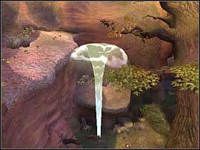 Przeskakuj z gałęzi na gałąź, użyj liny, aż dotrzesz do miejsce, gdzie znajdziesz trzeci kamień - MUD BOG 01 - Epoka Lodowcowa 2: Odwilż - poradnik do gry