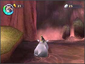 Gdy wygrasz, możesz skorzystać z grzbietów wspominanych zwierzaków i dzięki temu przedostać się na drugą stronę - MUD BOG 03 - Epoka Lodowcowa 2: Odwilż - poradnik do gry