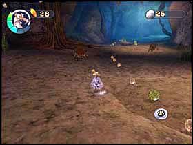 Tutaj czeka Cię spotkanie z nowymi przeciwnikami - pająkami - MUD BOG 04 - Epoka Lodowcowa 2: Odwilż - poradnik do gry