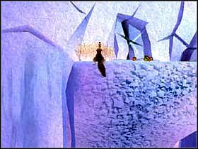 Tutaj ponownie czeka Cię unicestwienie żuka chodzącego po ścianie, wspięcie się do góry i przejście przez kolejną szczelinę - GLACIER 01 (cz.2) - Epoka Lodowcowa 2: Odwilż - poradnik do gry