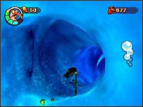 Oczywiście, wskocz do wody, przepłyń kawałek, aż pod samą krawędź, zanurkuj i płyń prosto przed siebie - GLACIER 03 (cz.1) - Epoka Lodowcowa 2: Odwilż - poradnik do gry