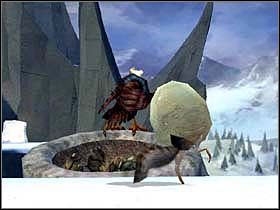 Zabierz orzecha włoskiego (3/3) i udaj się nowopowstałym przejściem do jaskini i wyjdź z niej ponownie na zewnątrz - GLACIER 03 (cz.2) - Epoka Lodowcowa 2: Odwilż - poradnik do gry