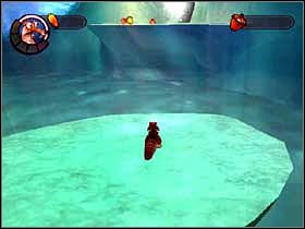 Spotkasz Diega - porozmawiaj z nim, a następnie odszukaj żołędzia wbitego w lód i naciśnij klawisz Akcji - GLACIER 02 - Epoka Lodowcowa 2: Odwilż - poradnik do gry