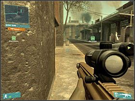 Niestety, aby dotrzeć do Browna będziesz musiał skorzystać z okrężnej drogi (#1) - [Misja 01] Contact - cz.2 | Tom Clancys Ghost Recon Advanced Warfighter - Tom Clancys Ghost Recon: Advanced Warfighter - poradnik do gry