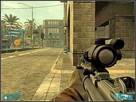 Zacznij przesuwać się w stronę charakterystycznej dwupasmówki - [Misja 02] Coup detat - cz.1 | Tom Clancys Ghost Recon Advanced Warfighter - Tom Clancys Ghost Recon: Advanced Warfighter - poradnik do gry