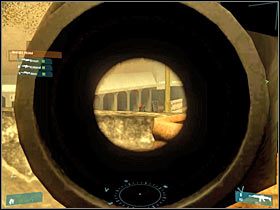 Spróbuj rozstawić w taki sposób żeby mieć podgląd na okupowaną przez terrorystów ulicę (#1) i jednocześnie móc prowadzić bezpieczny ostrzał zza okolicznych zasłon - [Misja 03] VIP 2 is down - cz.3 | Tom Clancys Ghost Recon Advanced Warfighter - Tom Clancys Ghost Recon: Advanced Warfighter - poradnik do gry