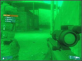 Najlepiej byłoby gdyby reszta drużyny wycofała się w stronę ścieżki prowadzącej na wzgórze - [Misja 04] Strong point - cz.5 | Tom Clancys Ghost Recon Advanced Warfighter - Tom Clancys Ghost Recon: Advanced Warfighter - poradnik do gry