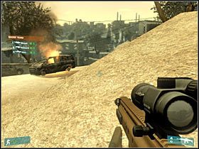 Po drodze minie Cię pojedynczy pojazd opancerzony - [Misja 07] Quarterback - cz.3 | Tom Clancys Ghost Recon Advanced Warfighter - Tom Clancys Ghost Recon: Advanced Warfighter - poradnik do gry