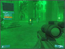 Po zabezpieczeniu okolicy zacznij kierować się w stronę celu - [Misja 10] Fierce resistance - cz.5 - Tom Clancys Ghost Recon: Advanced Warfighter - poradnik do gry