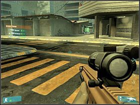 Na pierwszą grupę przeciwników natrafisz po dotarciu do jednego ze skrzyżowań - [Misja 11][FINAŁ] NORAD on the line - cz.3 - Tom Clancys Ghost Recon: Advanced Warfighter - poradnik do gry