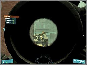 Teraz musisz zacząć stopniowo eliminować żołnierzy, którzy zdołali wybiec z pojazdu (#1) - [Misja 11][FINAŁ] NORAD on the line - cz.3 - Tom Clancys Ghost Recon: Advanced Warfighter - poradnik do gry