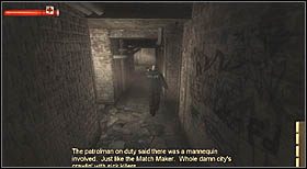 Idąc mrocznymi piwnicami, podążaj za innym policjantem, który oświetla drogę - Weisman Office Building (1) | CHAPTER I | Condemned Criminal Origins - Condemned: Criminal Origins - poradnik do gry