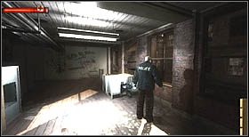 Trafisz do pomieszczenia, gdzie załączy się scena (by tak się stało przejdź na jego drugi koniec) - Weisman Office Building (1) | CHAPTER I | Condemned Criminal Origins - Condemned: Criminal Origins - poradnik do gry