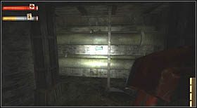 Drugi fragment metalu przymocowany jest pomiędzy rurami w podziemiach (konieczne jest skorzystanie z drabiny) - Sekrety | CHAPTER II | Condemned Criminal Origins - Condemned: Criminal Origins - poradnik do gry