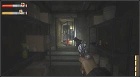 Wejdziesz do zaciemnionego korytarza [#3] , by móc przezeń przejść, w pewnym momencie musisz przesunąć regał - Metro Station Platforms (1) | CHAPTER III | Condemned Criminal Origins - Condemned: Criminal Origins - poradnik do gry